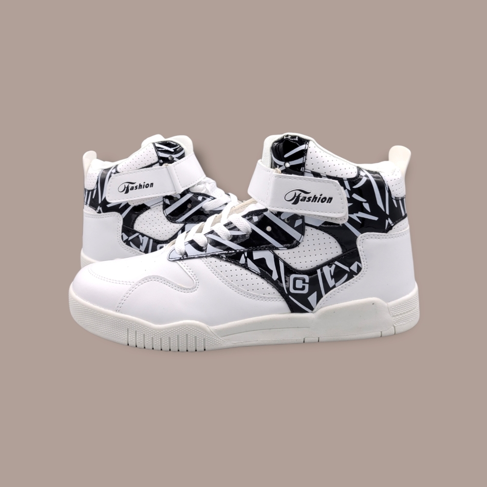 01007 Men's Fashion High Top Street Sneakers